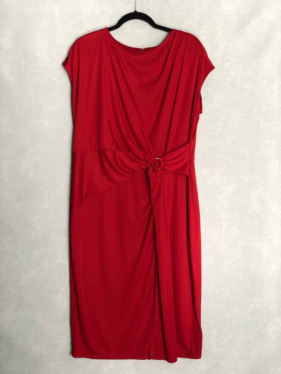 Lauren Ralph Lauren Black Label Dresses & Skirts - Lauren Ralph Lauren Gervas Short Sleeve Dress Red Women's Size 16 NEW